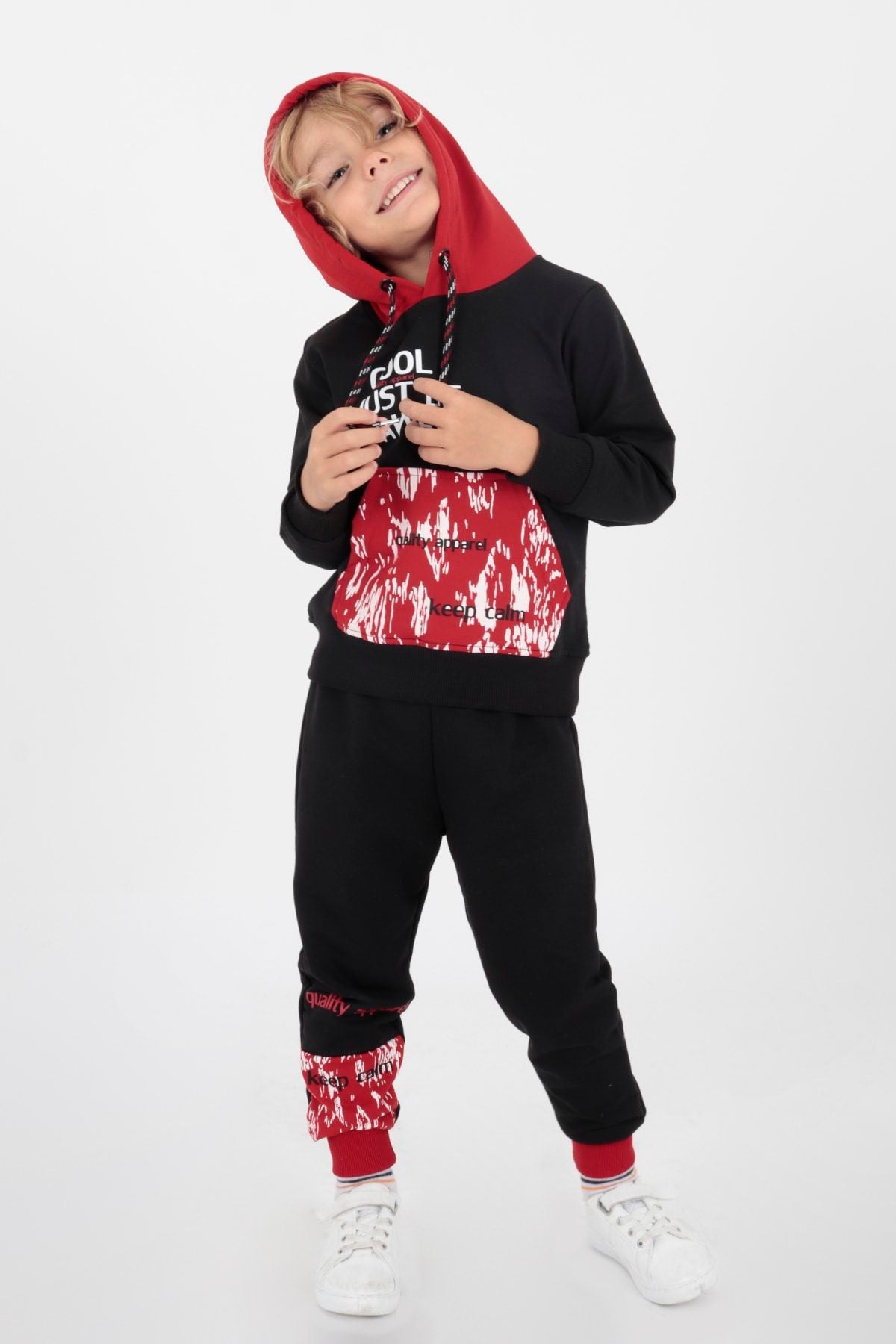 AHENK KİDS AK15015 MEN'S COOL PRINTED TRACKSUIT SET