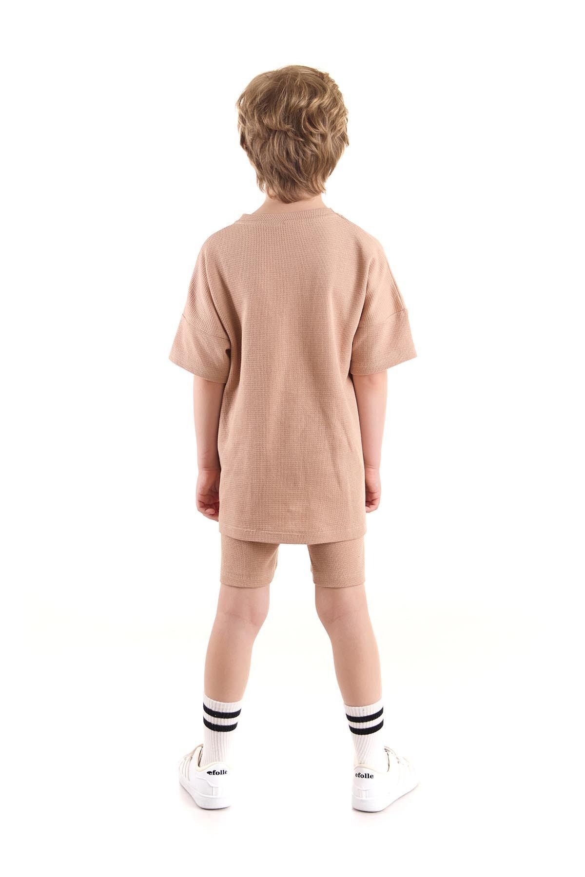 Boy's Suit Wuffle Capri Bottom Top Set Cotton Ak2527