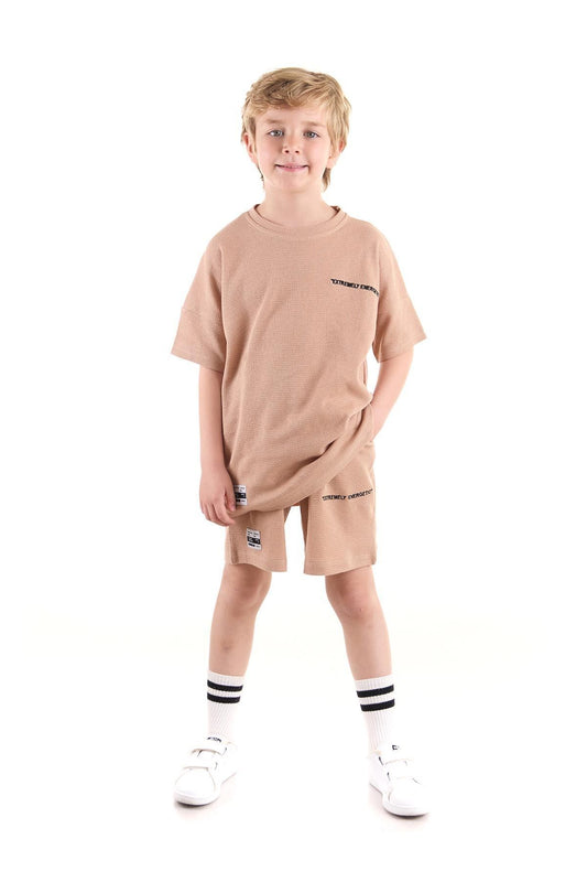 Boy's Suit Wuffle Capri Bottom Top Set Cotton Ak2527