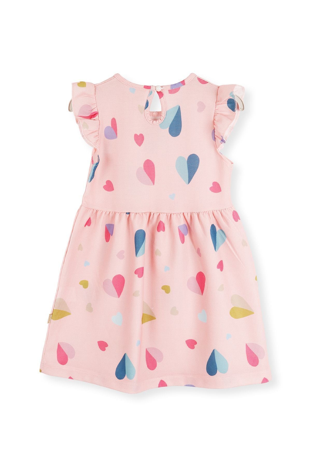 Girl's Heart Patterned Dress Ak2406