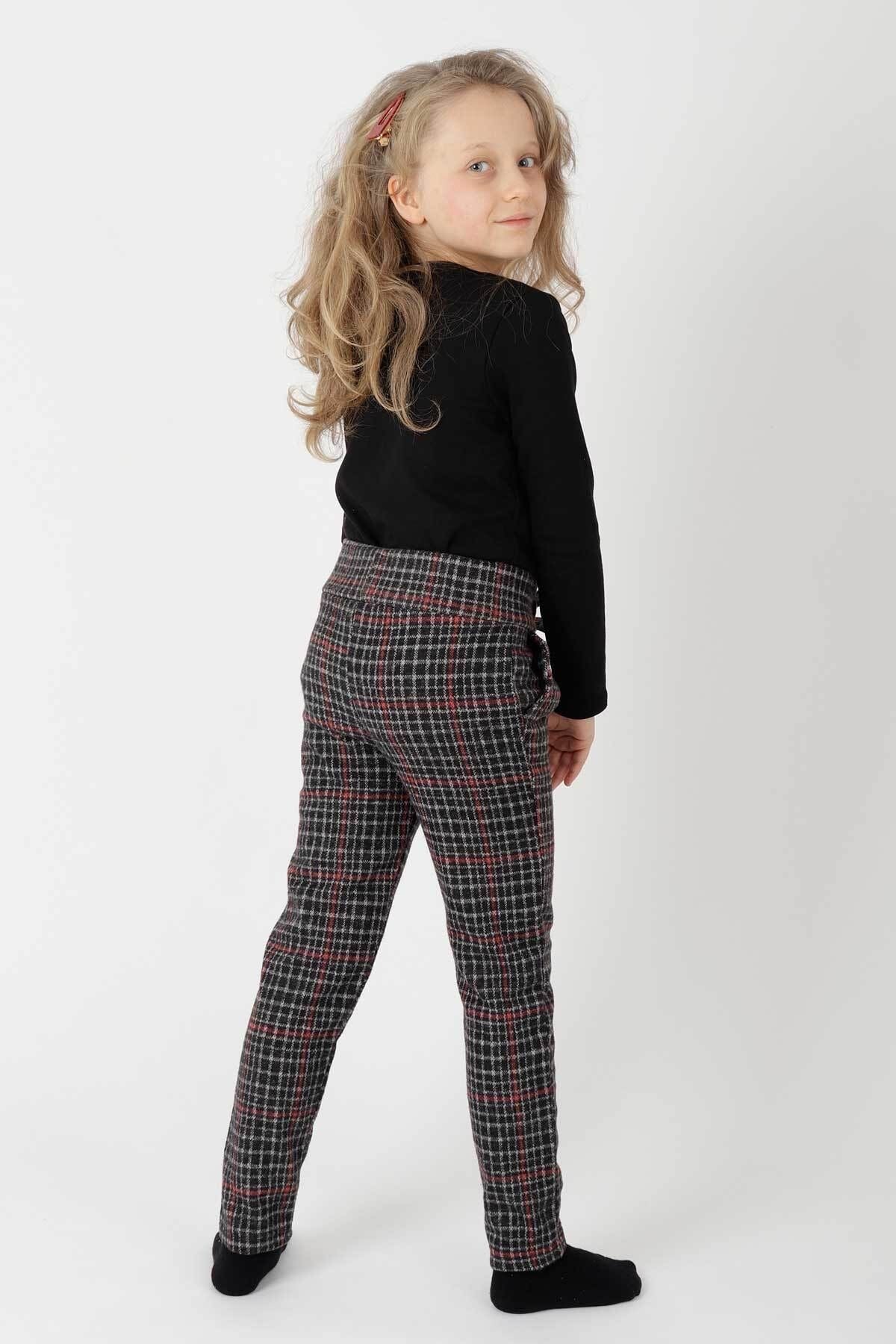 AHENK KİDS GIRLS' BELTED PANTS AK2201