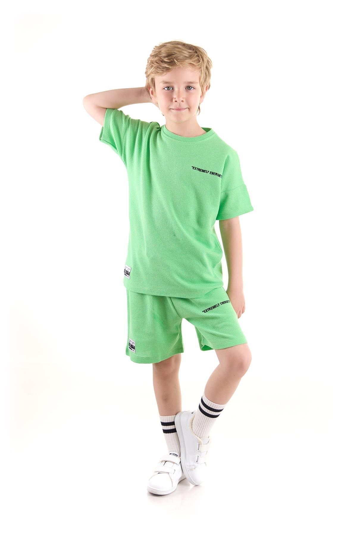 Boy's Set Wuffle Capri Bottom Top Set Cotton