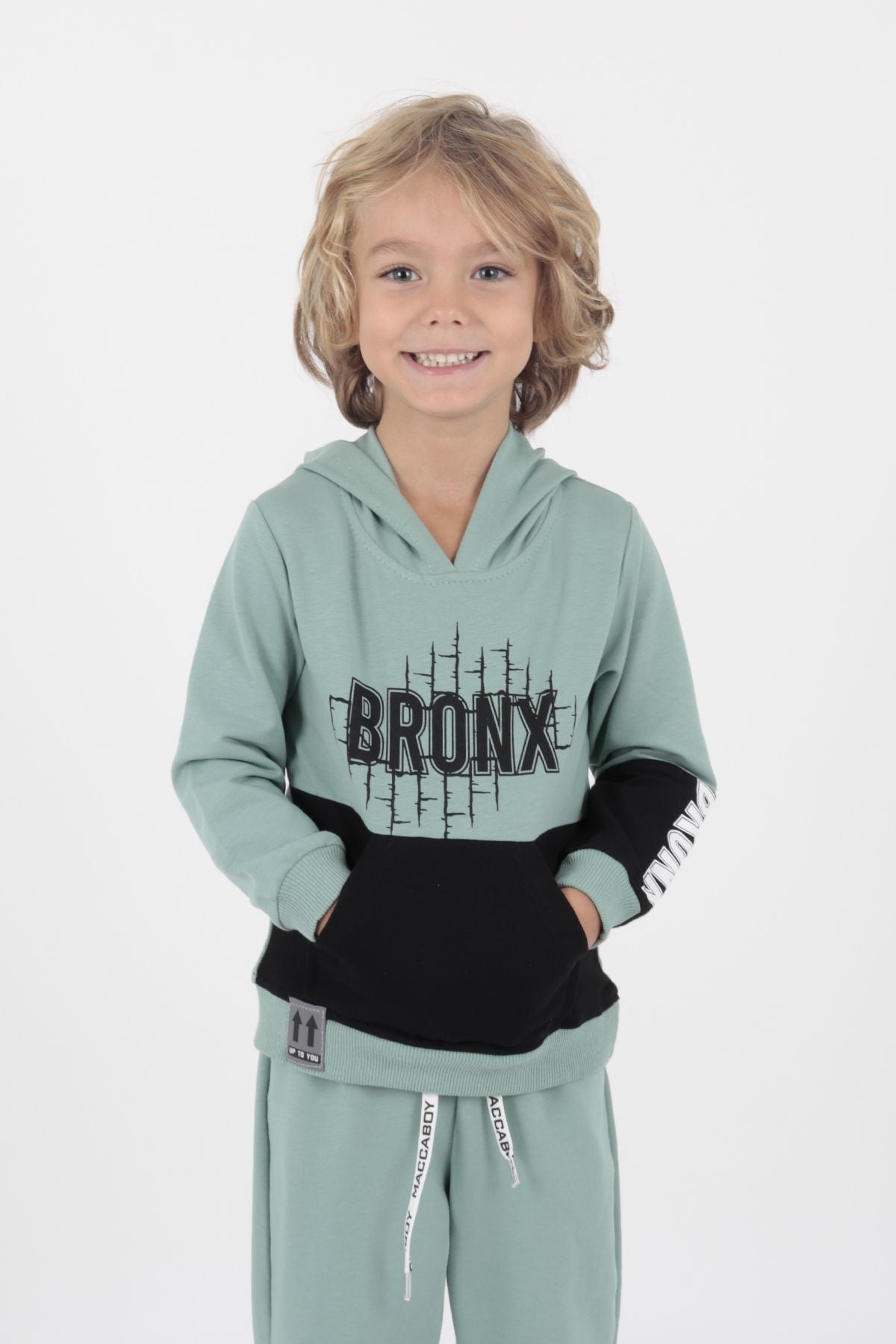 Boys' Bronx Printed Tracksuit Set Ak2235