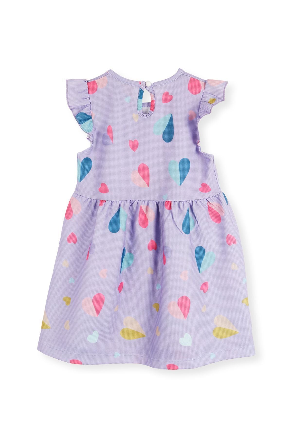 Girl's Heart Patterned Dress Ak2406