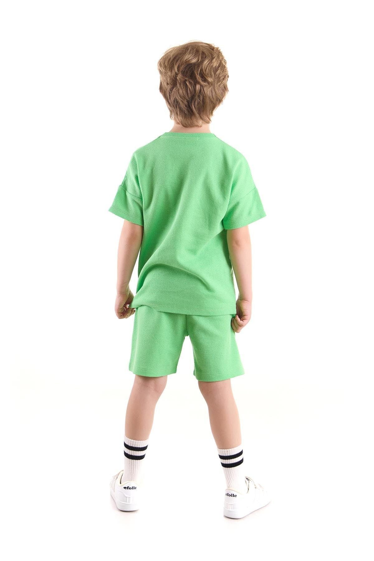 Boy's Set Wuffle Capri Bottom Top Set Cotton