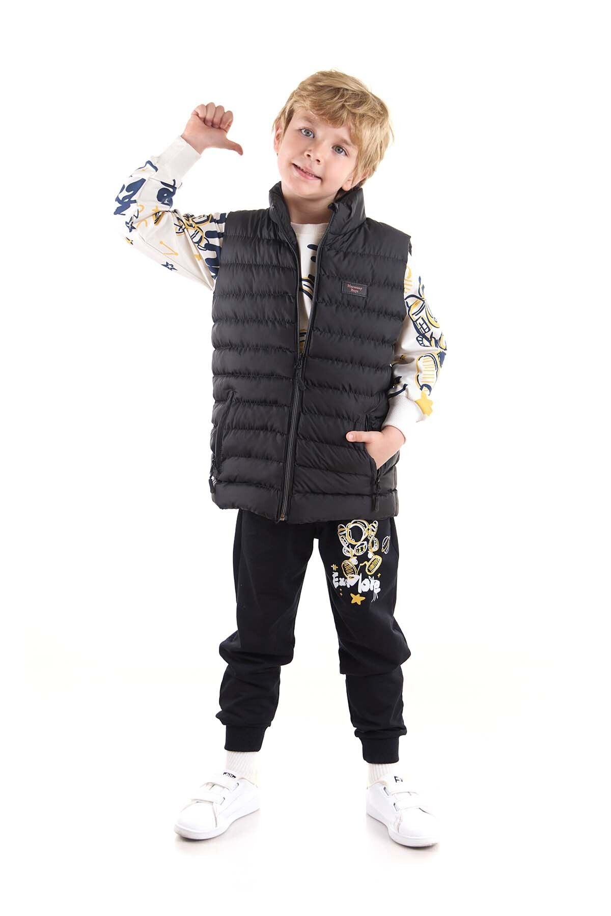 Boys Fashion Trend Inflatable Vest Without Hood Ak215354