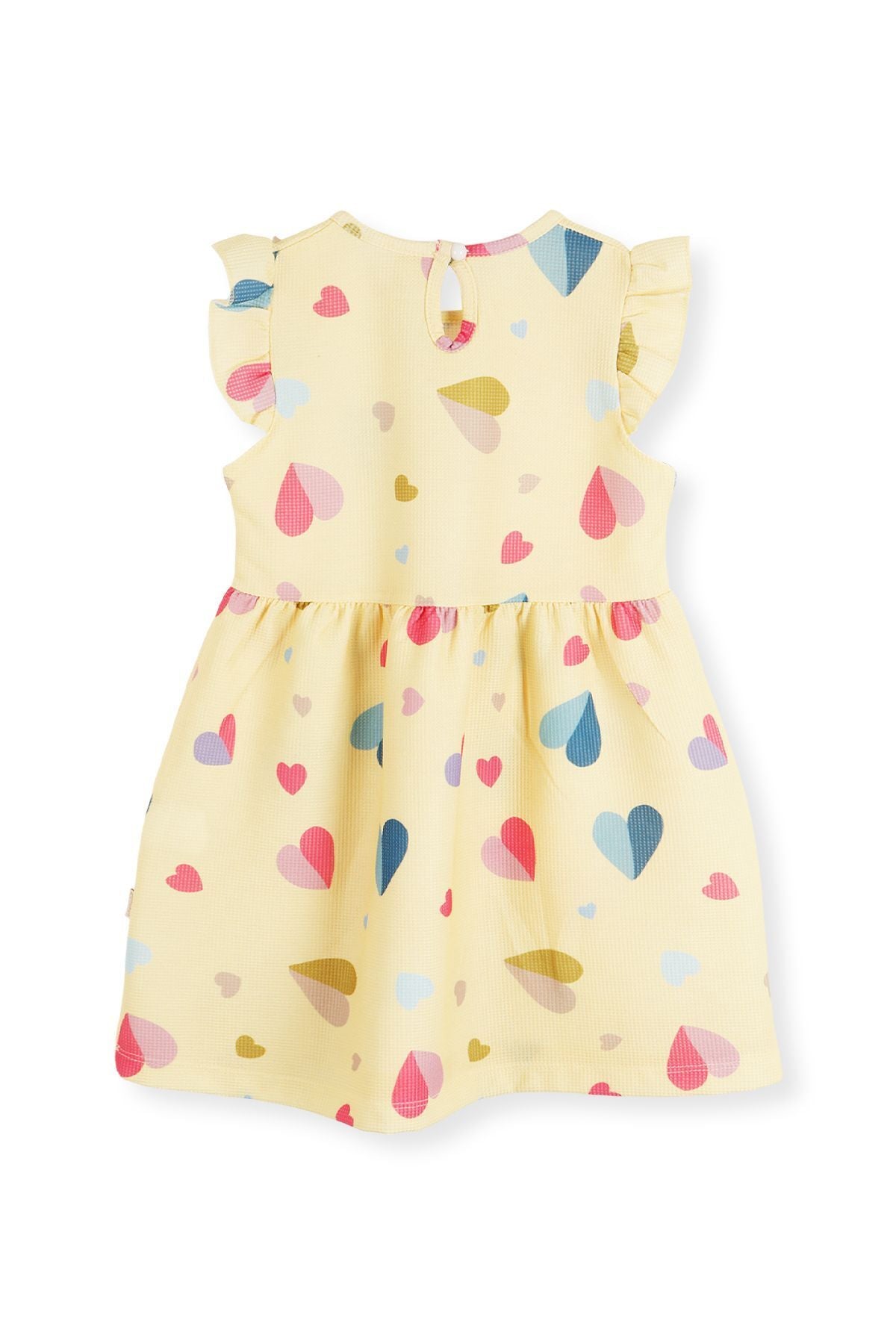 Girl's Heart Patterned Dress Ak2406