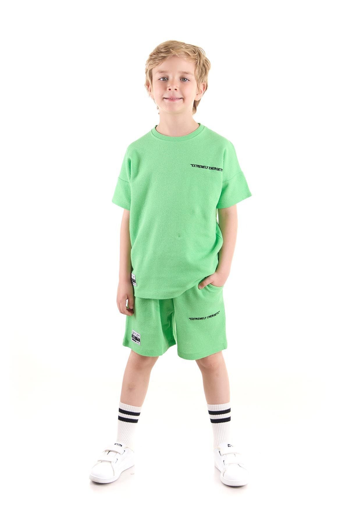 Boy's Set Wuffle Capri Bottom Top Set Cotton