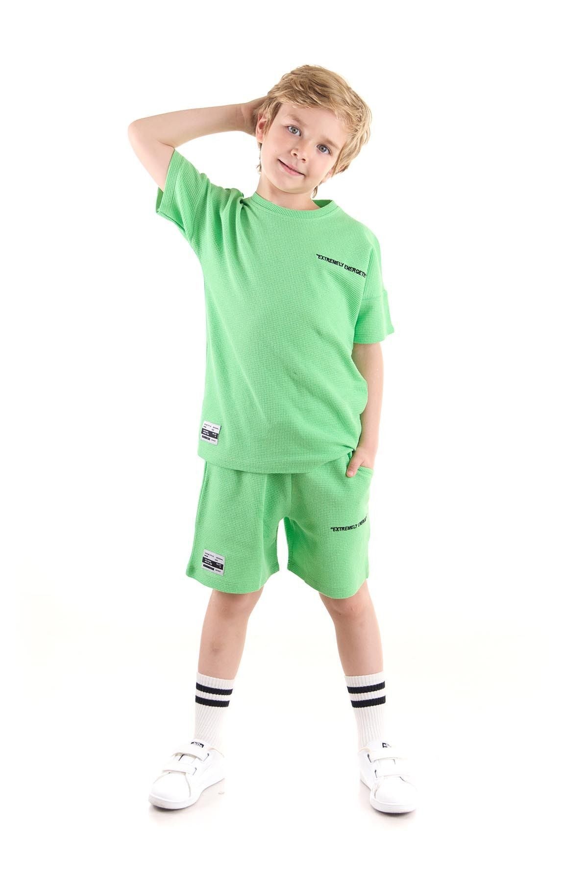 Boy's Set Wuffle Capri Bottom Top Set Cotton