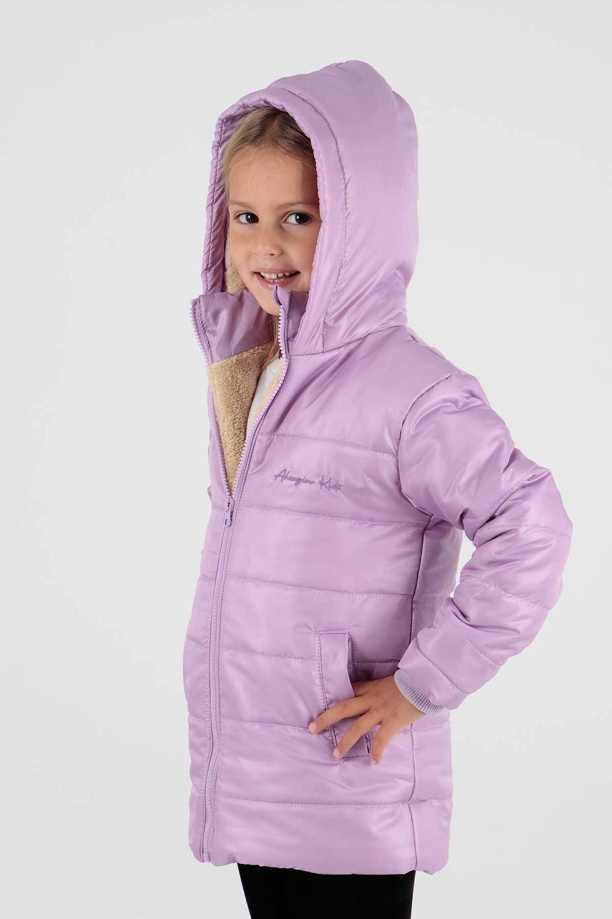 Girl's Coat with Welsoft Inside Girl's Coat Ak2236