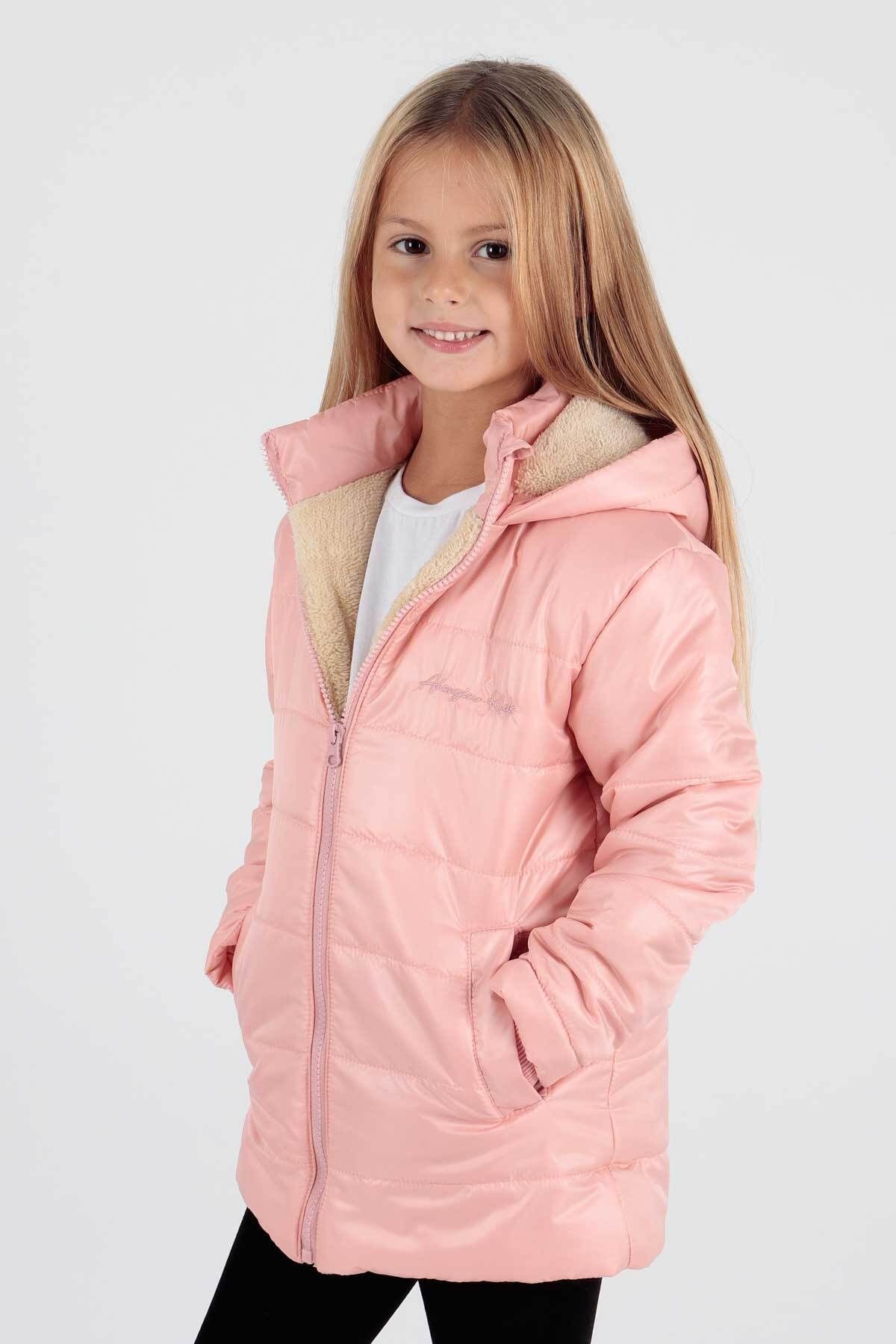 Girl's Coat with Welsoft Inside Girl's Coat Ak2236