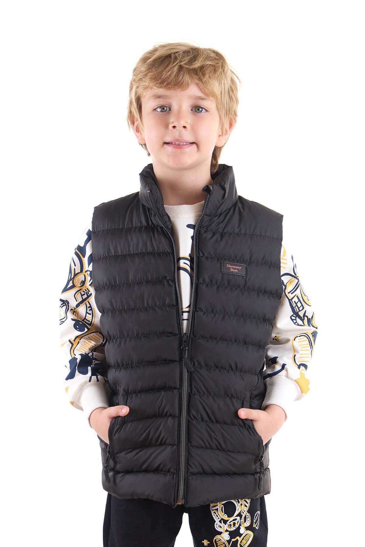 Boys Fashion Trend Inflatable Vest Without Hood Ak215354