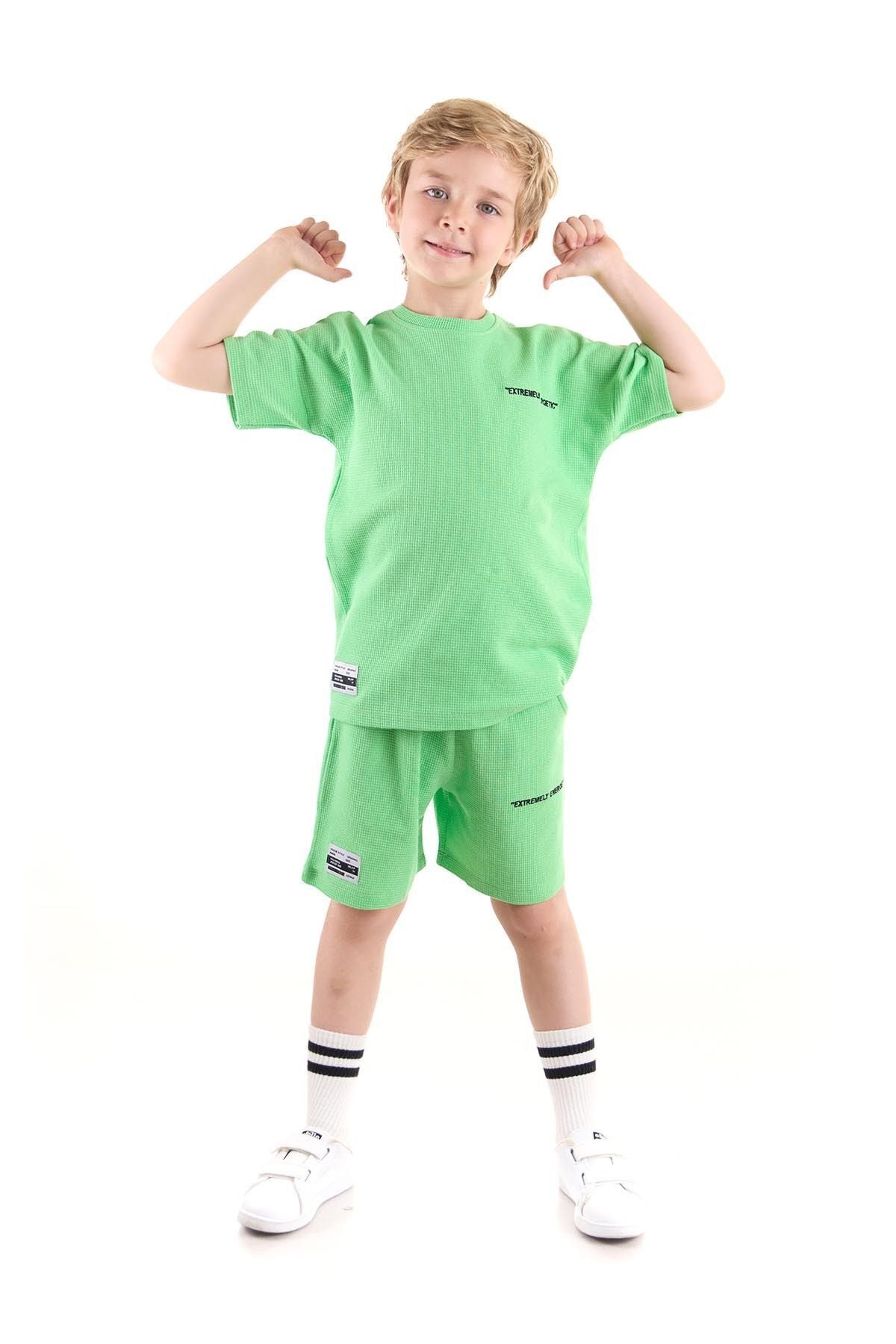 Boy's Set Wuffle Capri Bottom Top Set Cotton