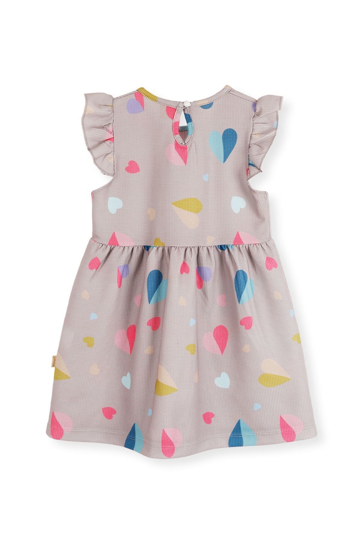 Girl's Heart Patterned Dress Ak2406