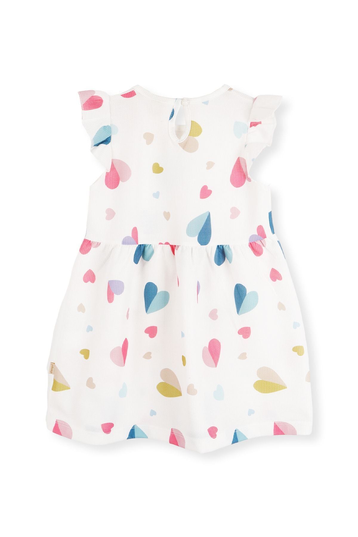 Girl's Heart Patterned Dress Ak2406