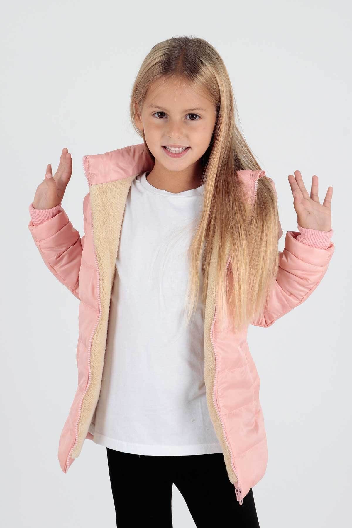 Girl's Coat with Welsoft Inside Girl's Coat Ak2236