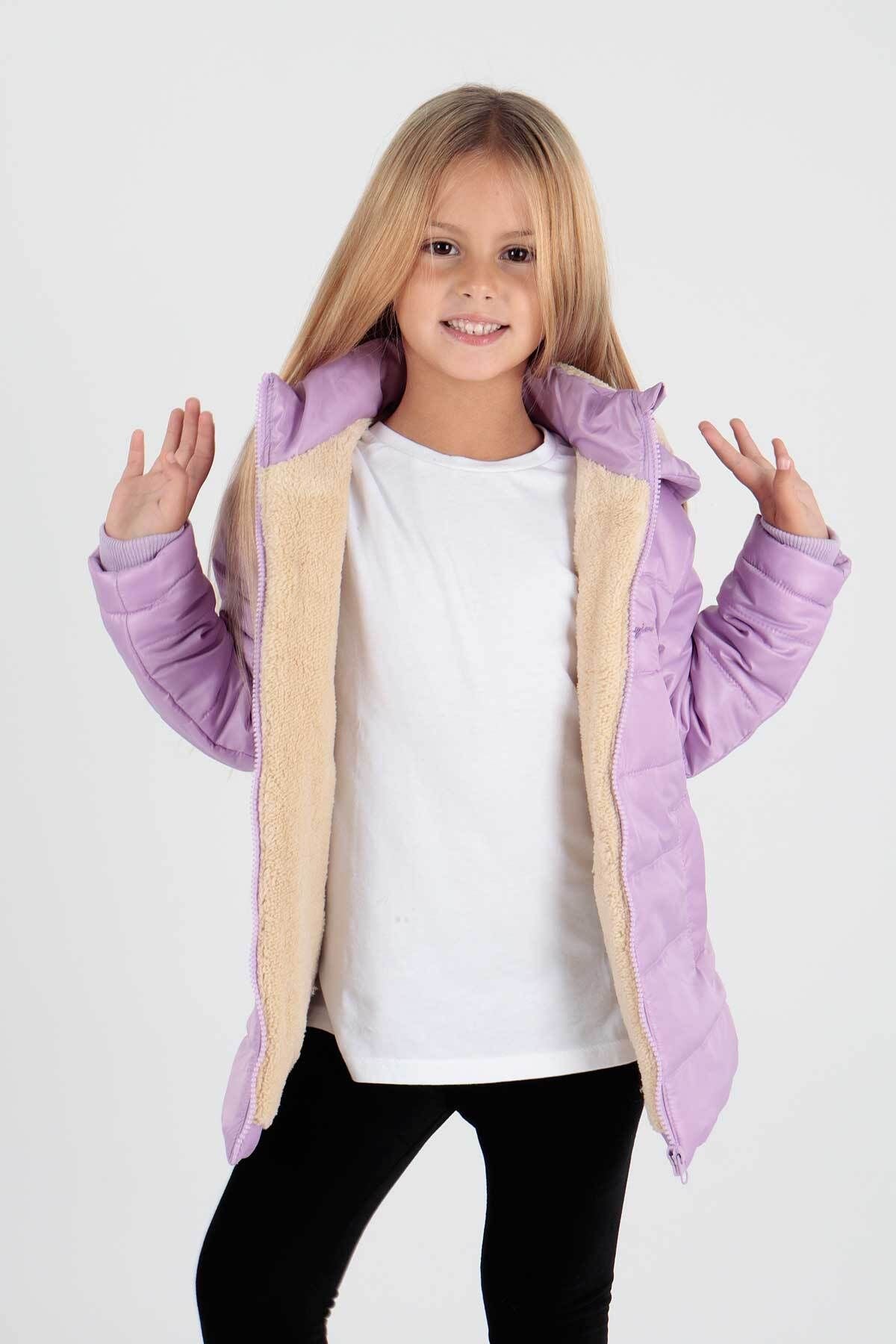 Girl's Coat with Welsoft Inside Girl's Coat Ak2236