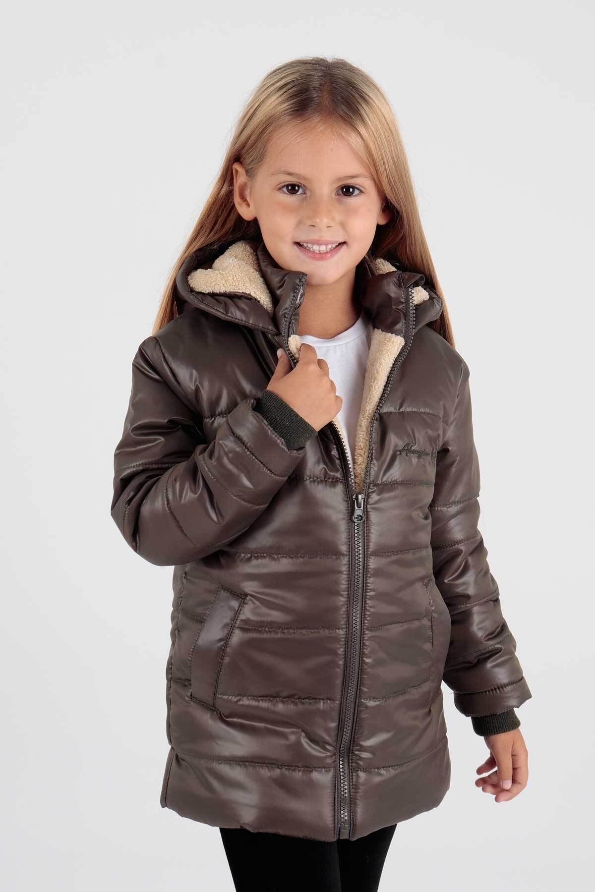 Girl's Coat with Welsoft Inside Girl's Coat Ak2236