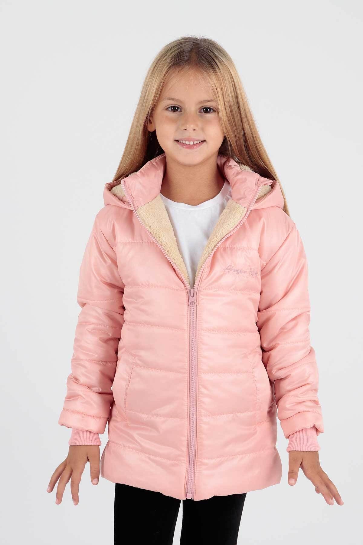 Girl's Coat with Welsoft Inside Girl's Coat Ak2236