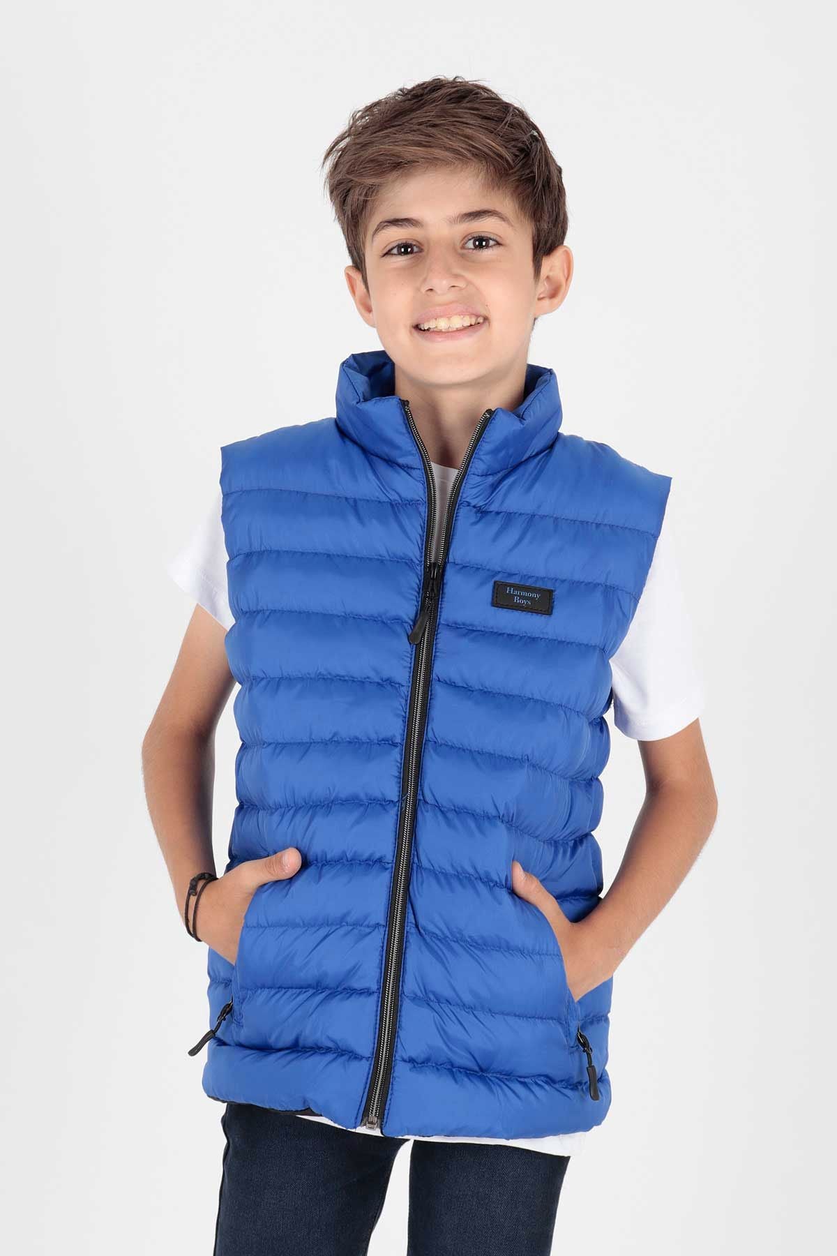 Boys Fashion Trend Inflatable Vest Without Hood Ak215354