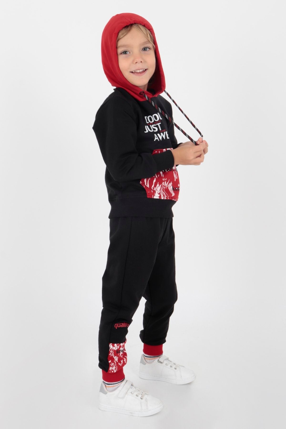 AHENK KİDS AK15015 MEN'S COOL PRINTED TRACKSUIT SET