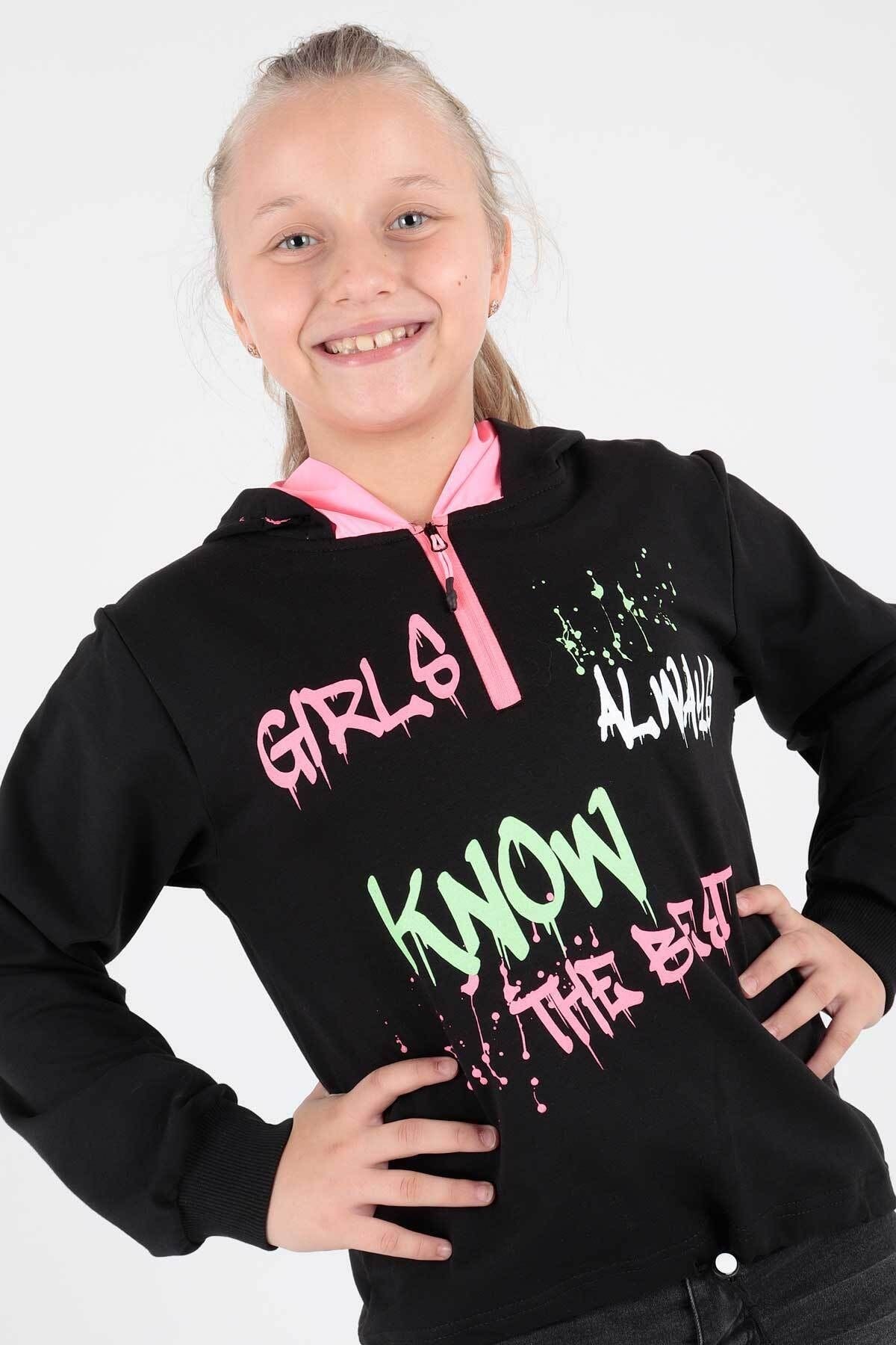 AHENK KİDS AK722407 GIRLS ALWAYS PRINTED CAP.SWEAT