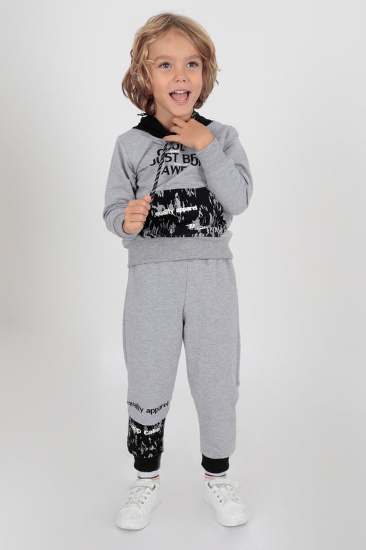 AHENK KİDS AK15015 MEN'S COOL PRINTED TRACKSUIT SET