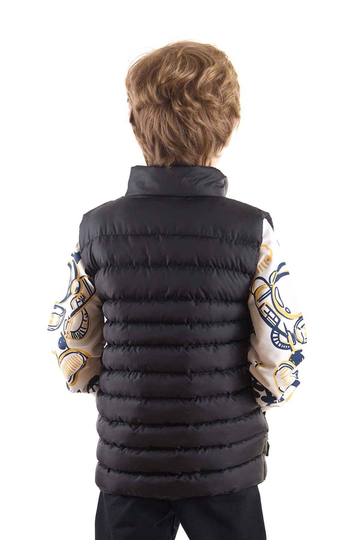 Boys Fashion Trend Inflatable Vest Without Hood Ak215354