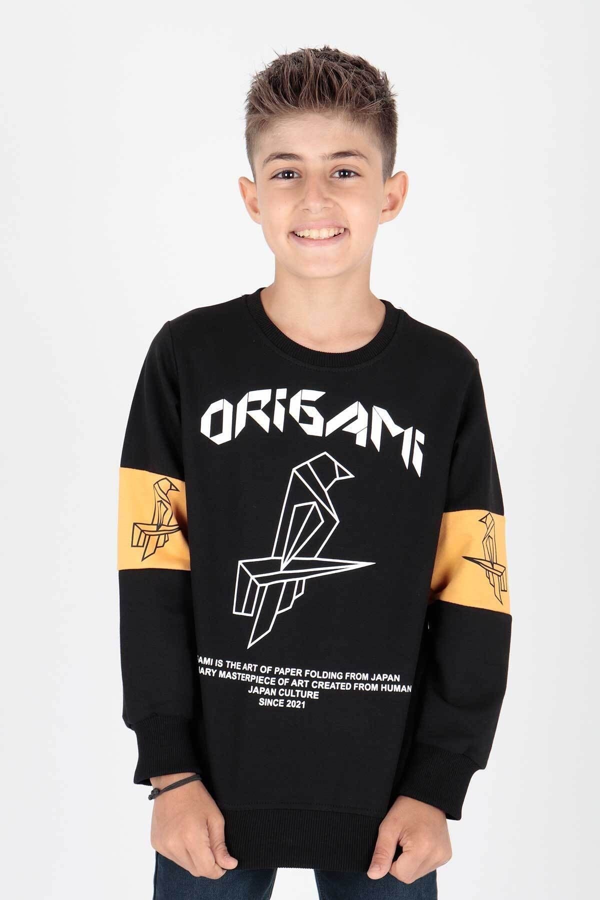 AHENK KİDS AK15160 ORIGAMI PRINTED MEN'S SWEAT