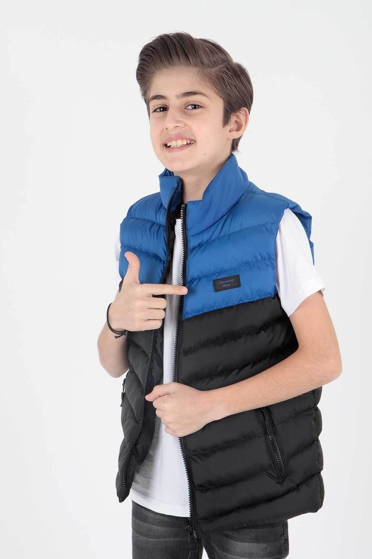 Boy's Fashion Trend Inflatable Vest Without Hood Ak217980