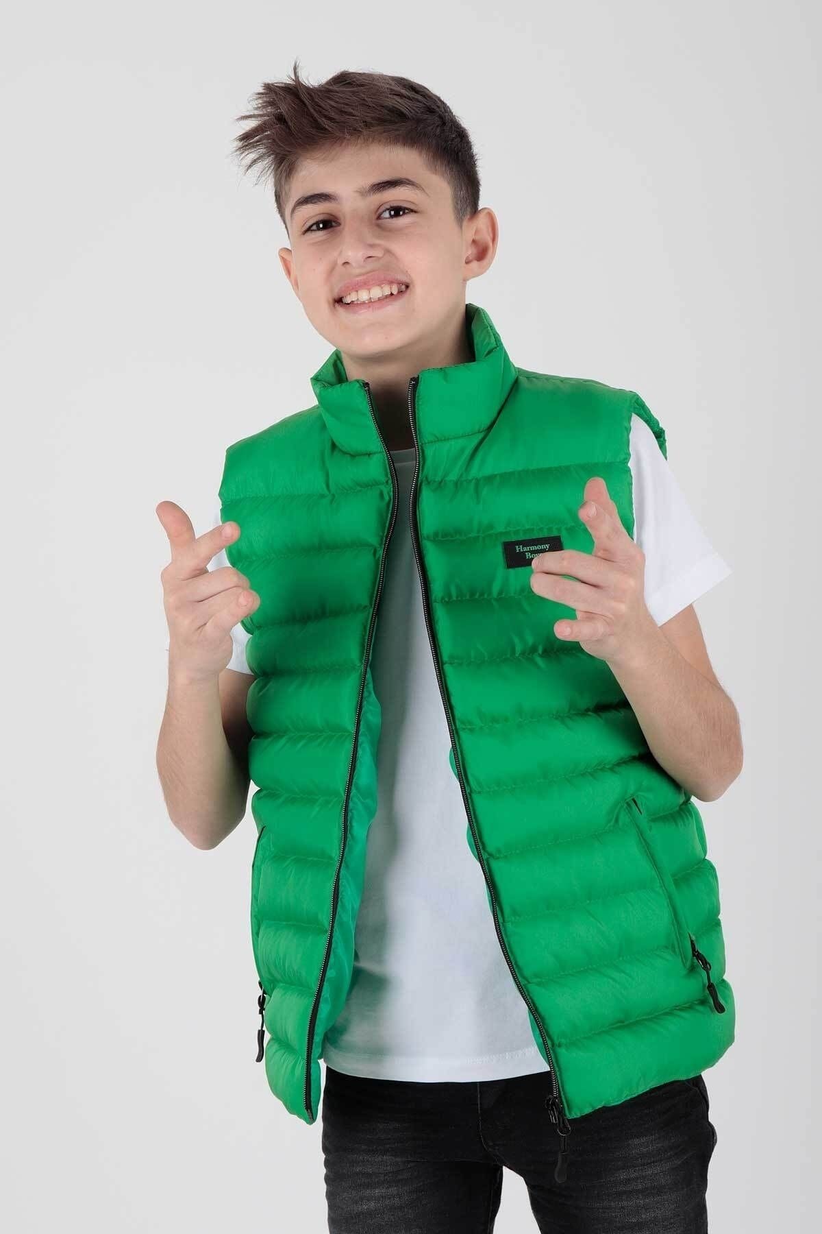 Boys Fashion Trend Inflatable Vest Without Hood Ak215354