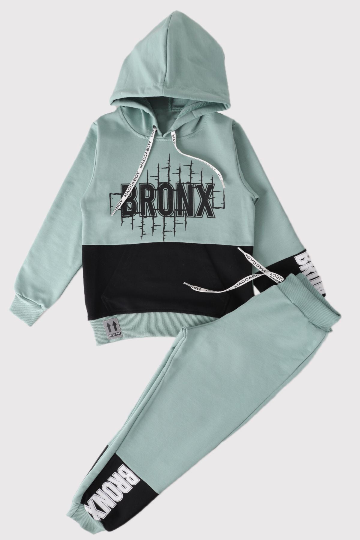 Boys' Bronx Printed Tracksuit Set Ak2235