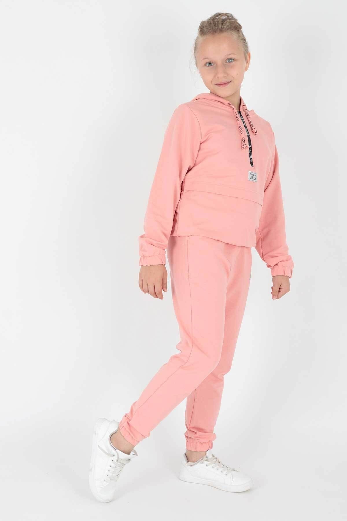 Girl's Young Printed Trend Tracksuit Set Ak2233