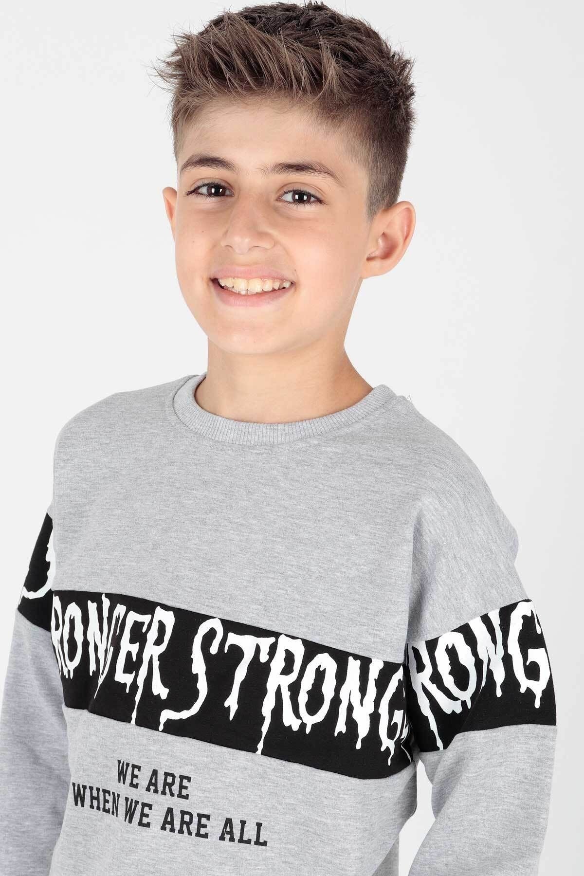 AHENK KİDS ERKEK STRONG BASKILI SWEAT