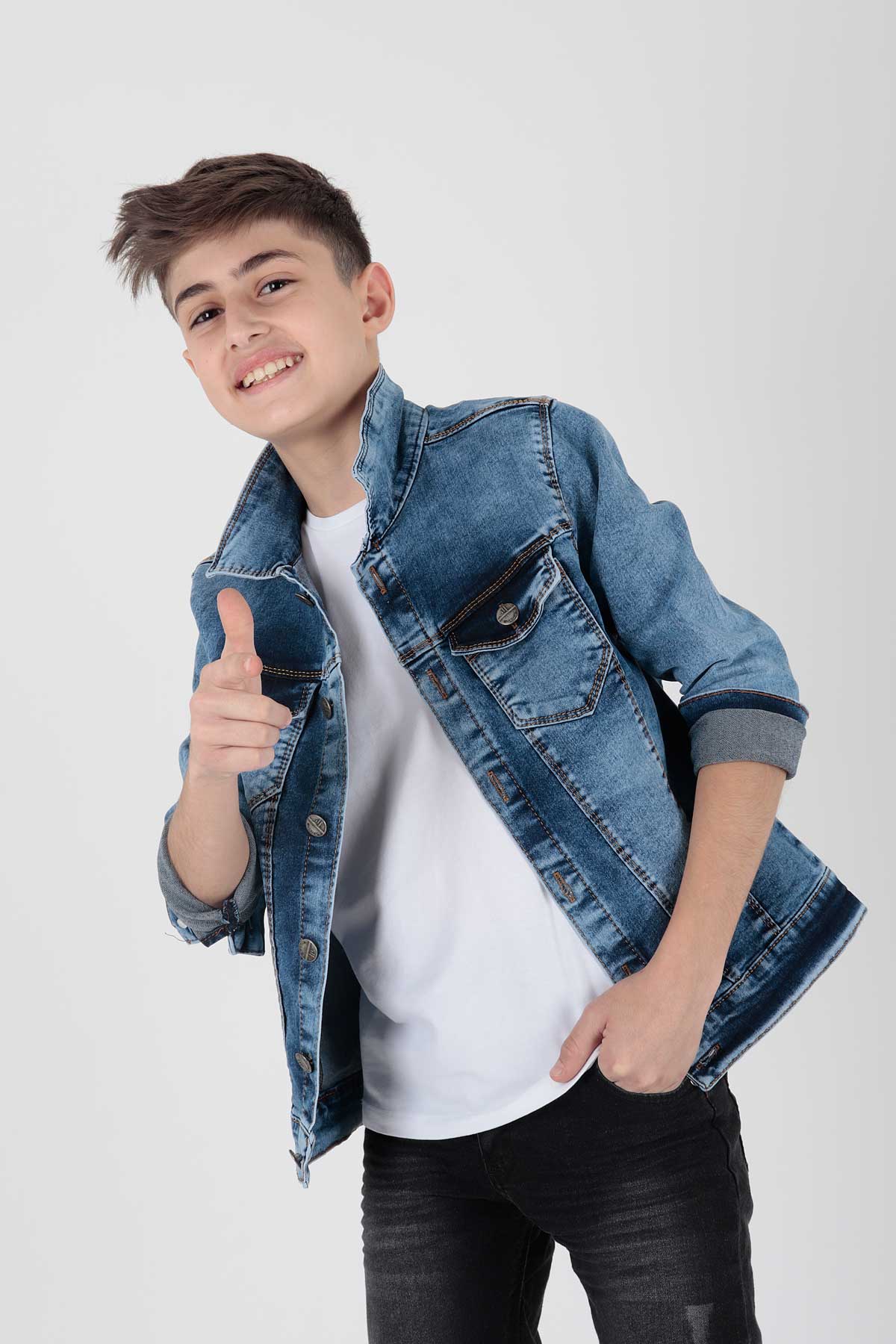 Boy's Jean Jacket Casual Fashionable Ak22152023