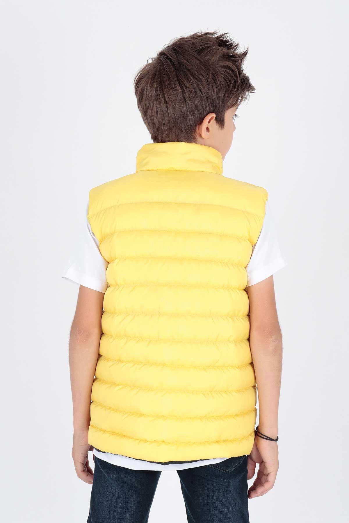 Boys Fashion Trend Inflatable Vest Without Hood Ak215354