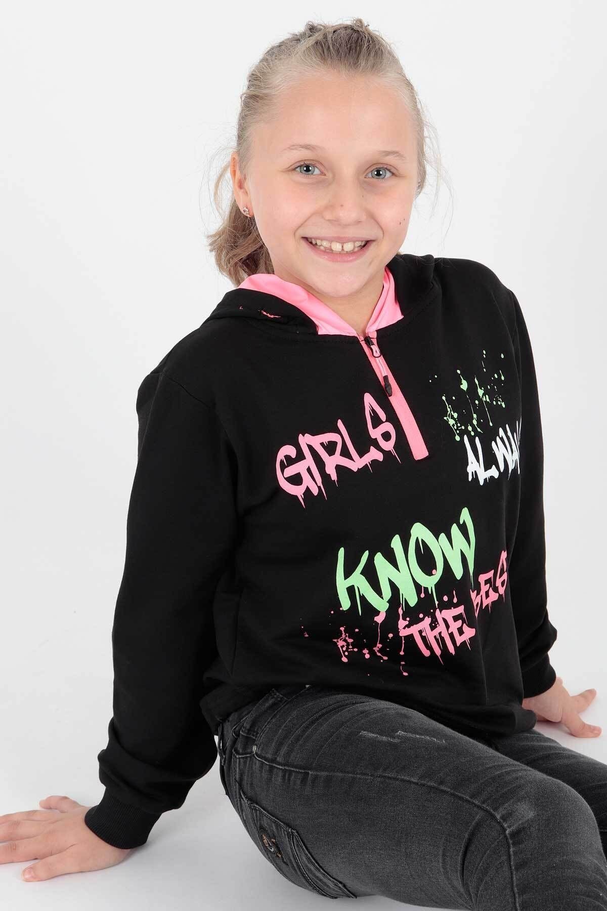 AHENK KİDS AK722407 GIRLS ALWAYS PRINTED CAP.SWEAT