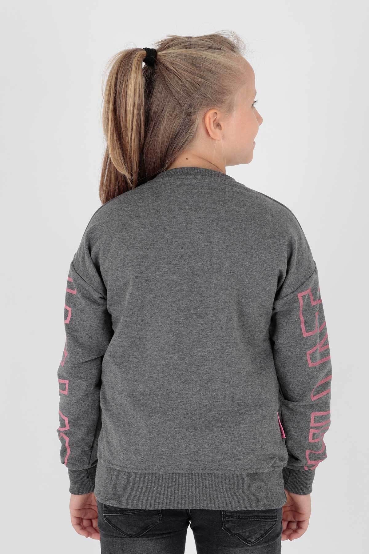 AHENK KİDS AK15153 GIRLS WHAT PRINTED SWEAT