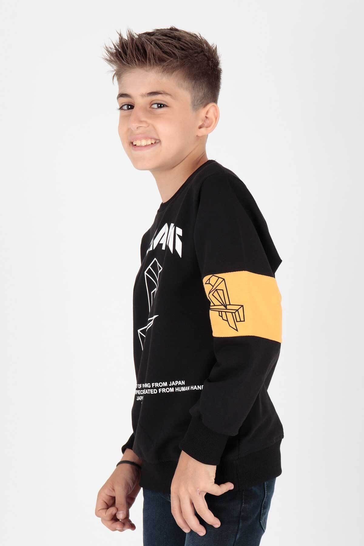 AHENK KİDS AK15160 ORIGAMI PRINTED MEN'S SWEAT