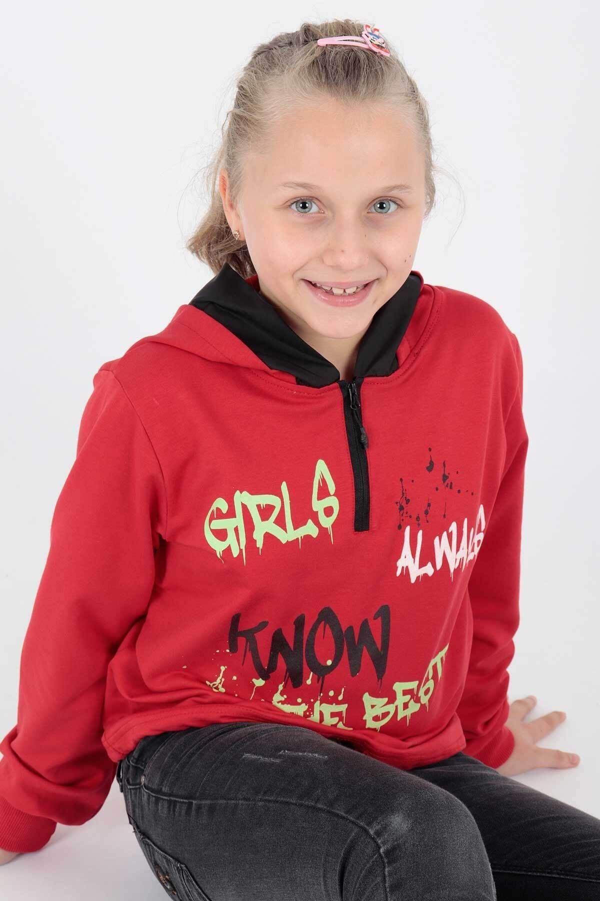 AHENK KİDS AK722407 GIRLS ALWAYS PRINTED CAP.SWEAT