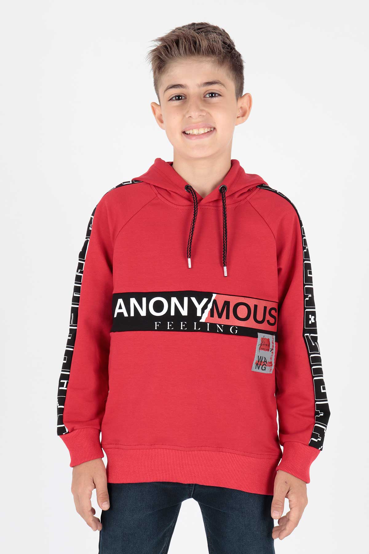 AHENK KİDS ERKEK ANONYMOUS BASKILI SWEAT