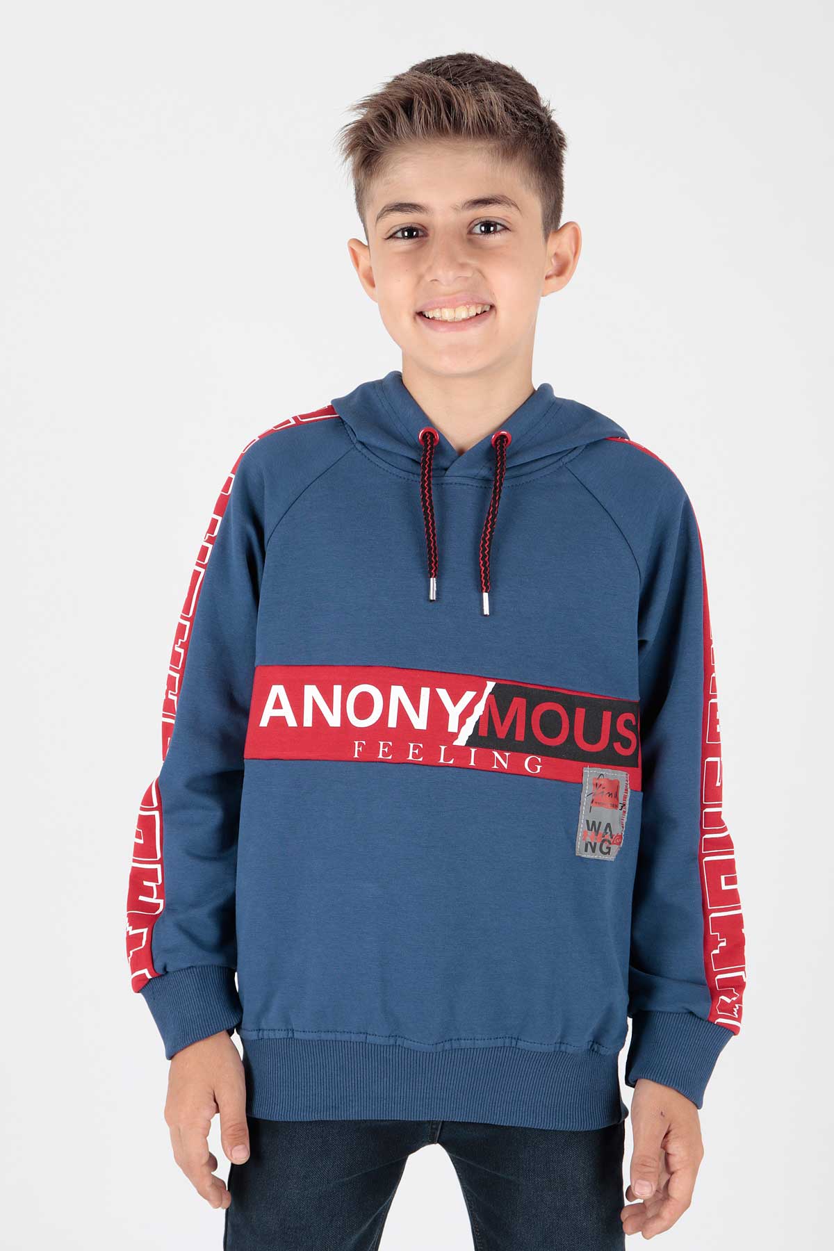 AHENK KİDS ERKEK ANONYMOUS BASKILI SWEAT