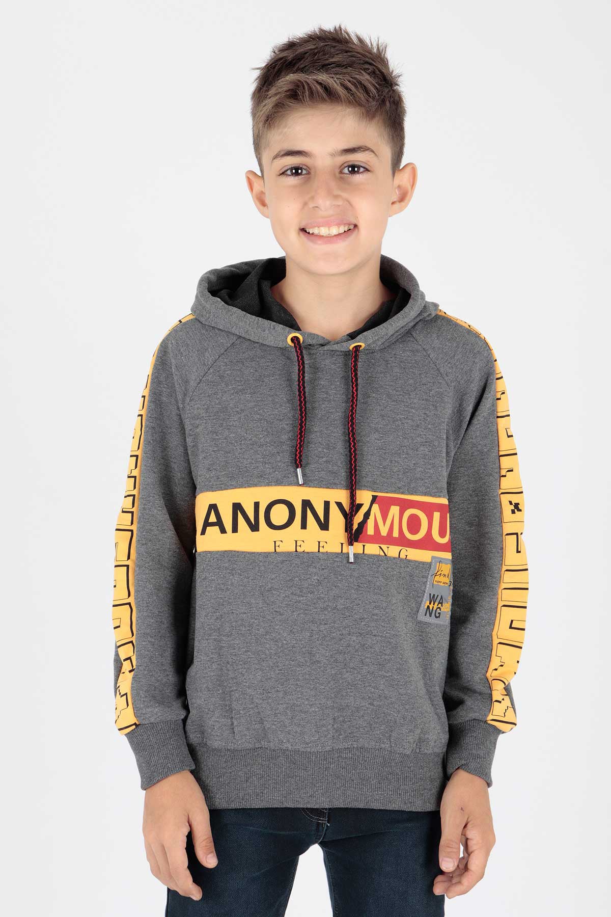 AHENK KİDS ERKEK ANONYMOUS BASKILI SWEAT