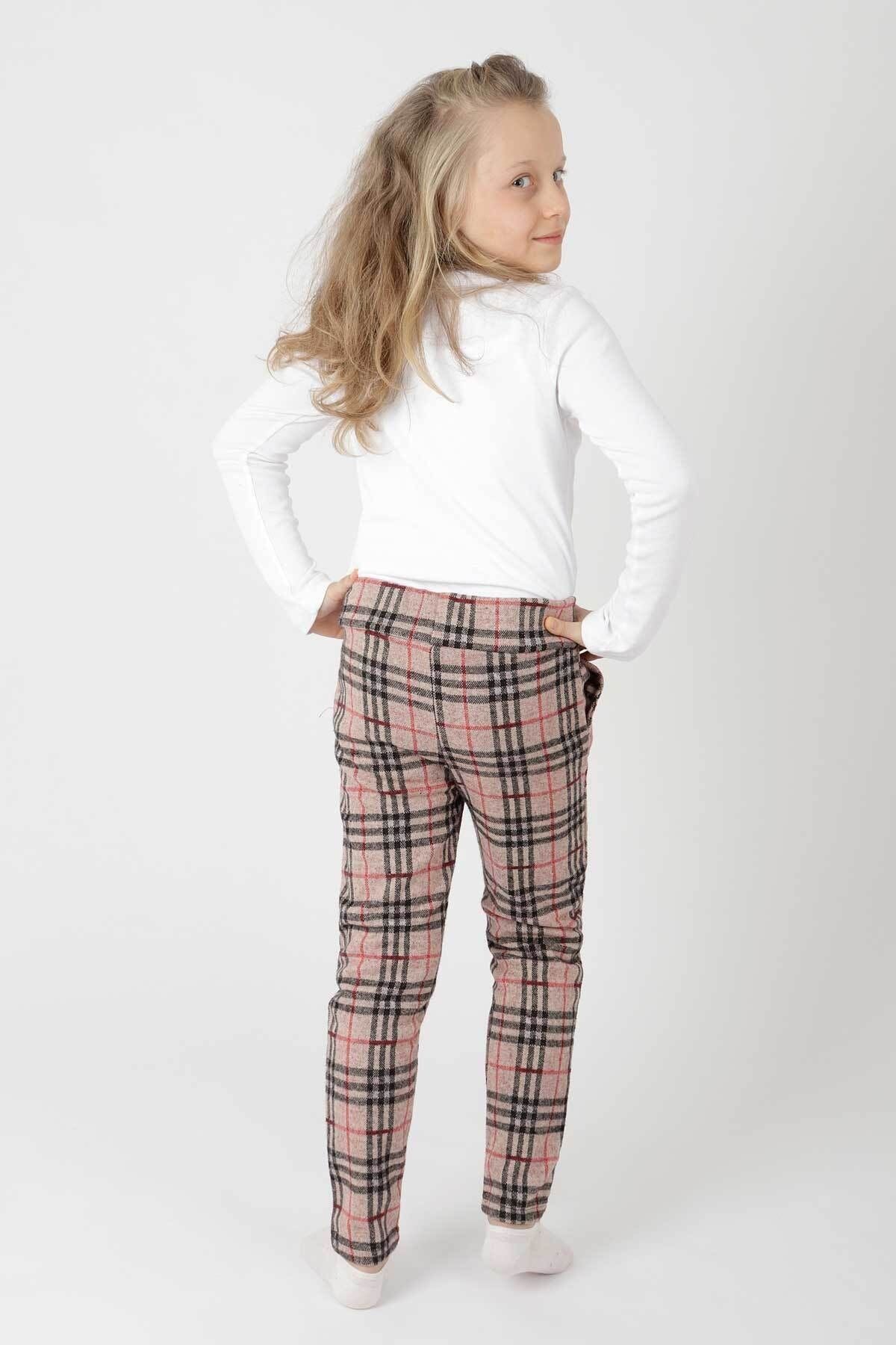 AHENK KİDS GIRLS' BELTED PANTS AK2201