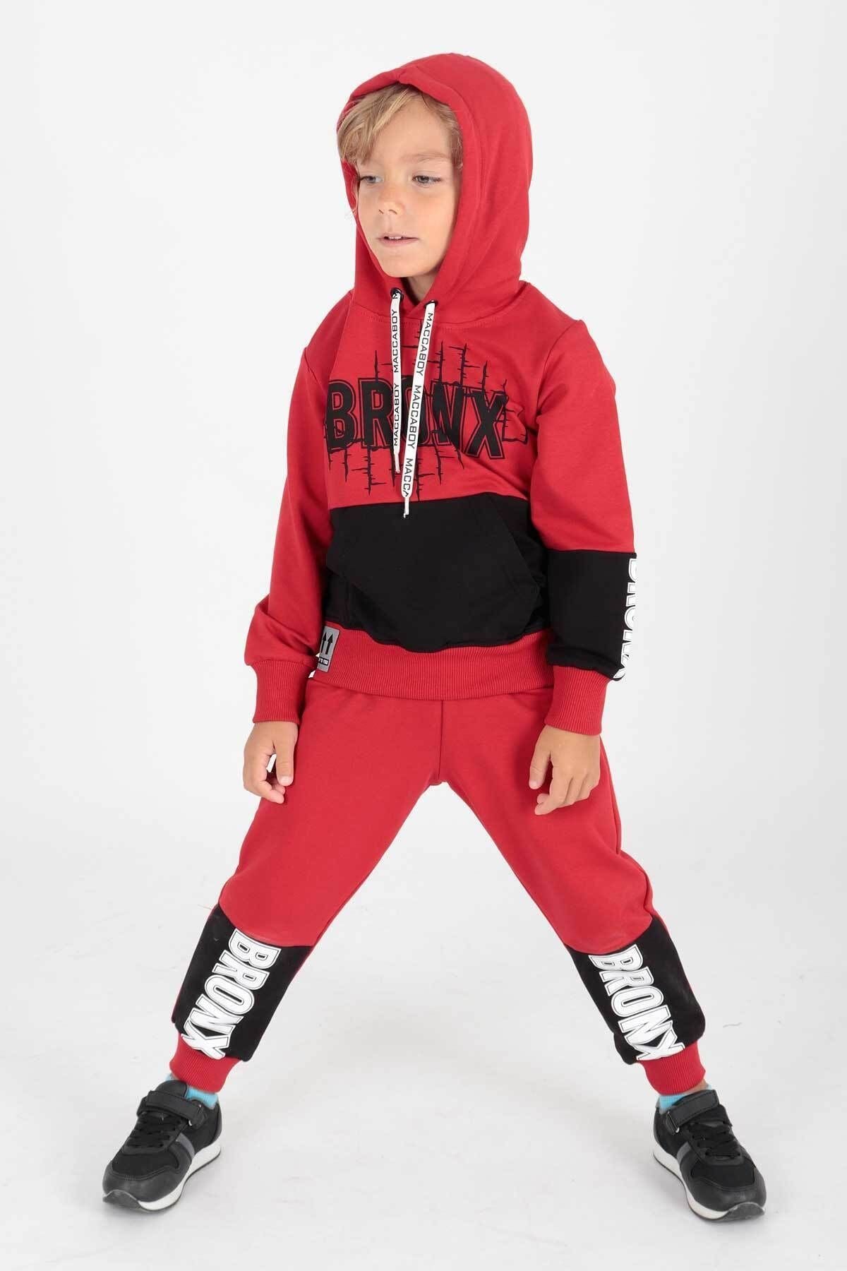 Boys' Bronx Printed Tracksuit Set Ak2235