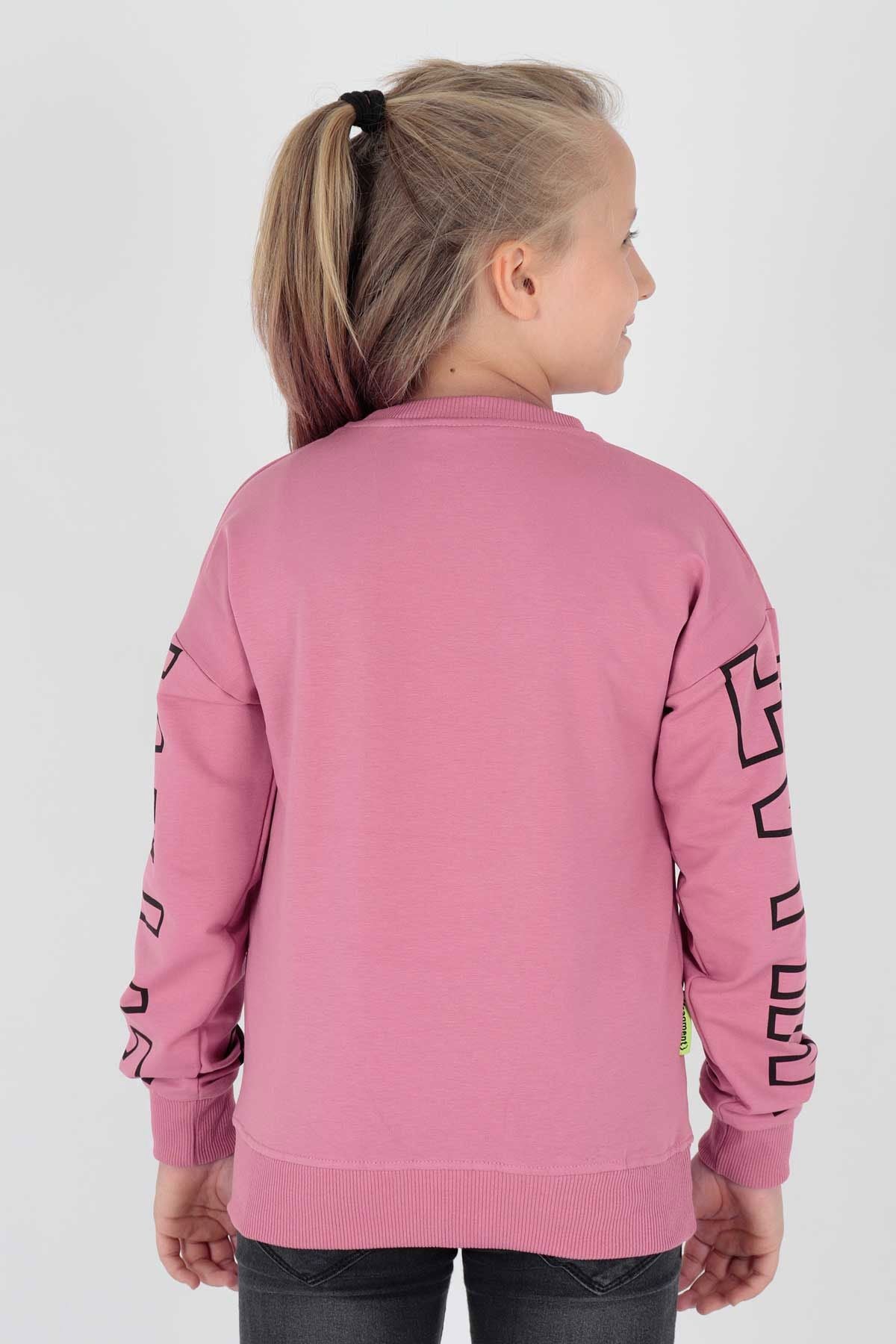 AHENK KİDS AK15153 GIRLS WHAT PRINTED SWEAT