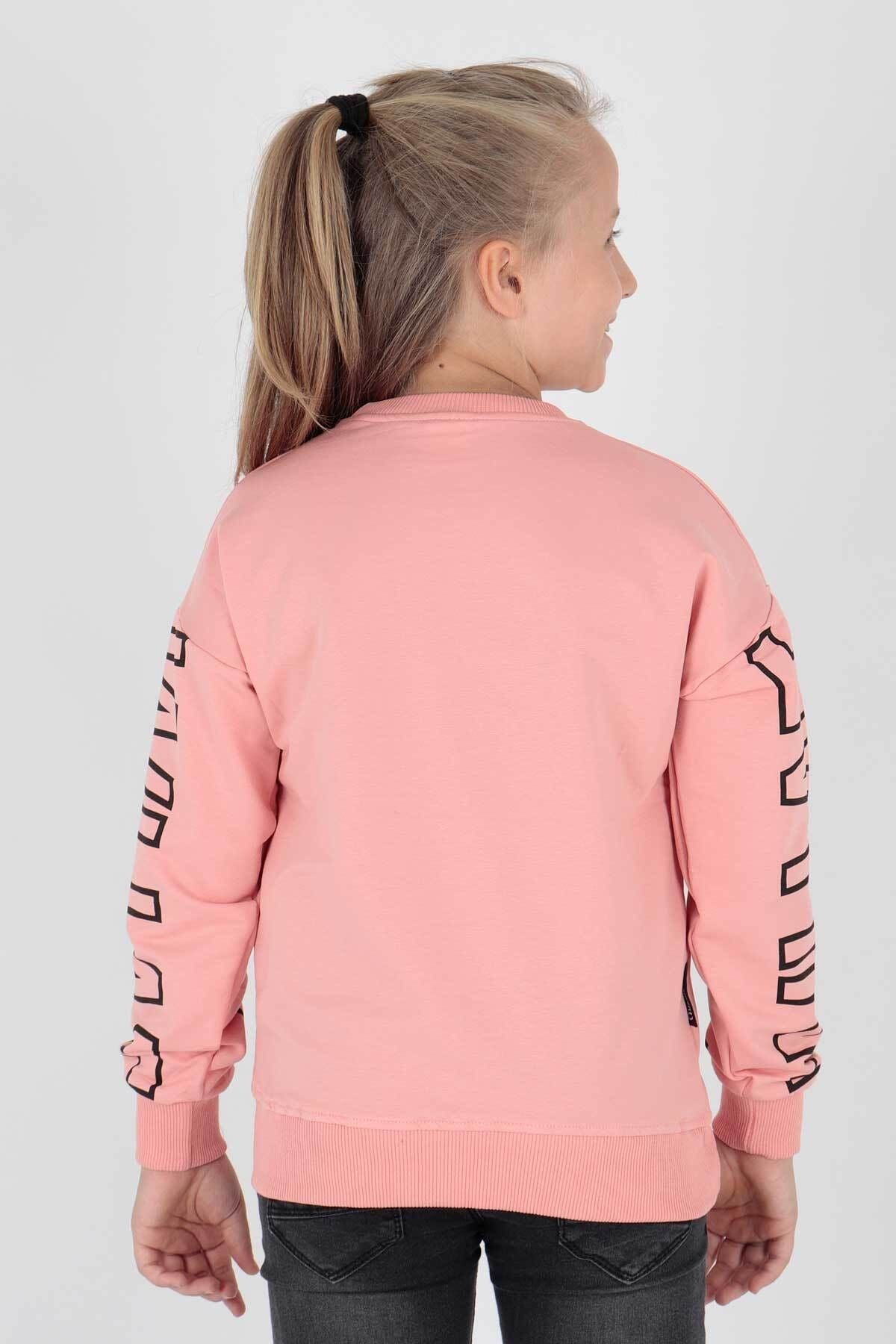 AHENK KİDS AK15153 GIRLS WHAT PRINTED SWEAT