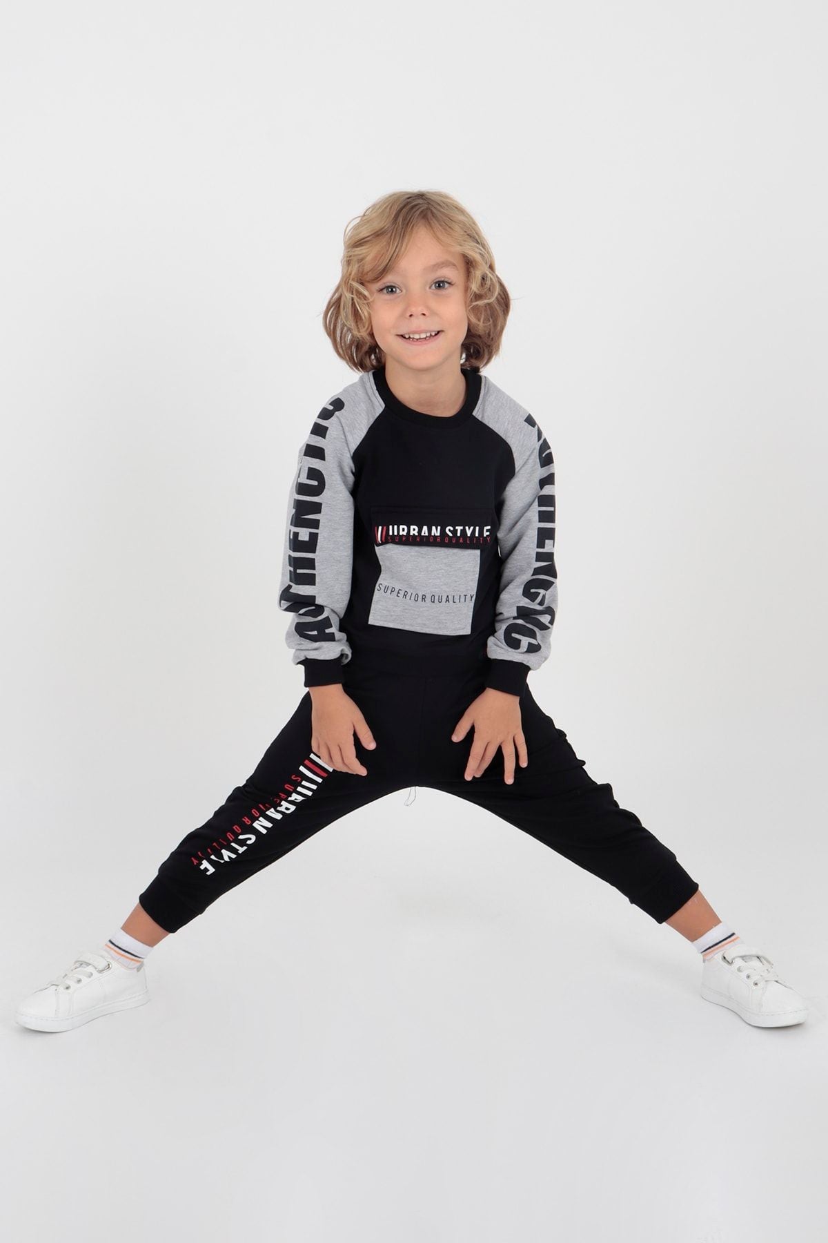 AHENK KİDS AK15027 MEN'S URBAN PRINTED TRACKSUIT SET