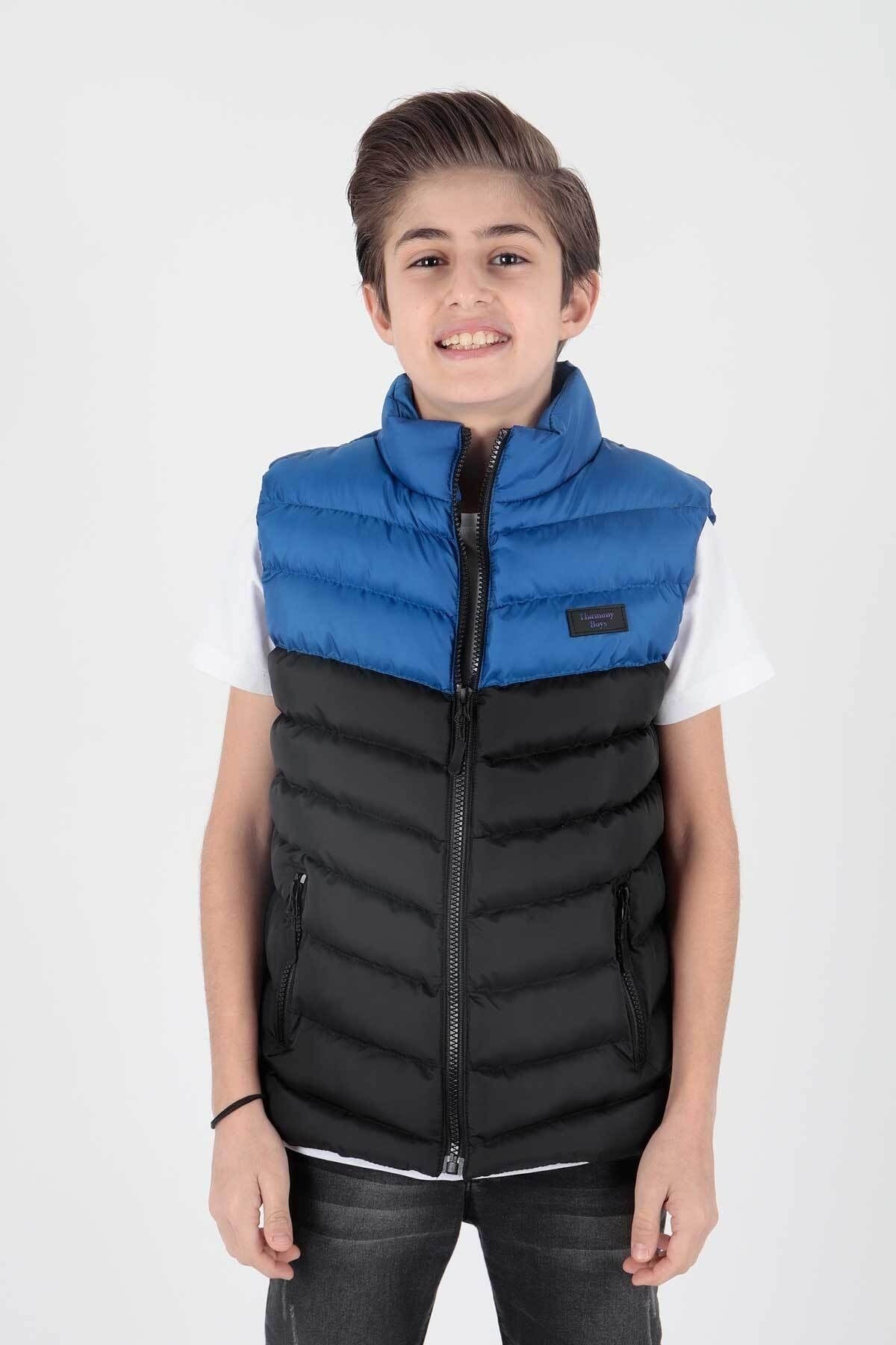 Boy's Fashion Trend Inflatable Vest Without Hood Ak217980