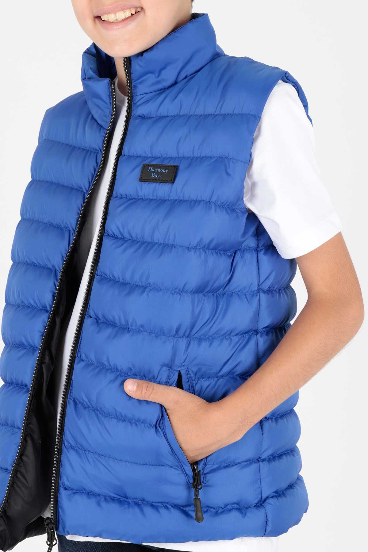 Boys Fashion Trend Inflatable Vest Without Hood Ak215354